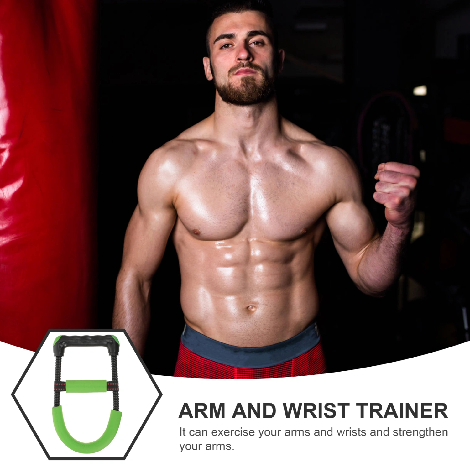 Forearm Trainer Fitness Equipment Anti-slip Training Handle Forearm Exerciser for Home