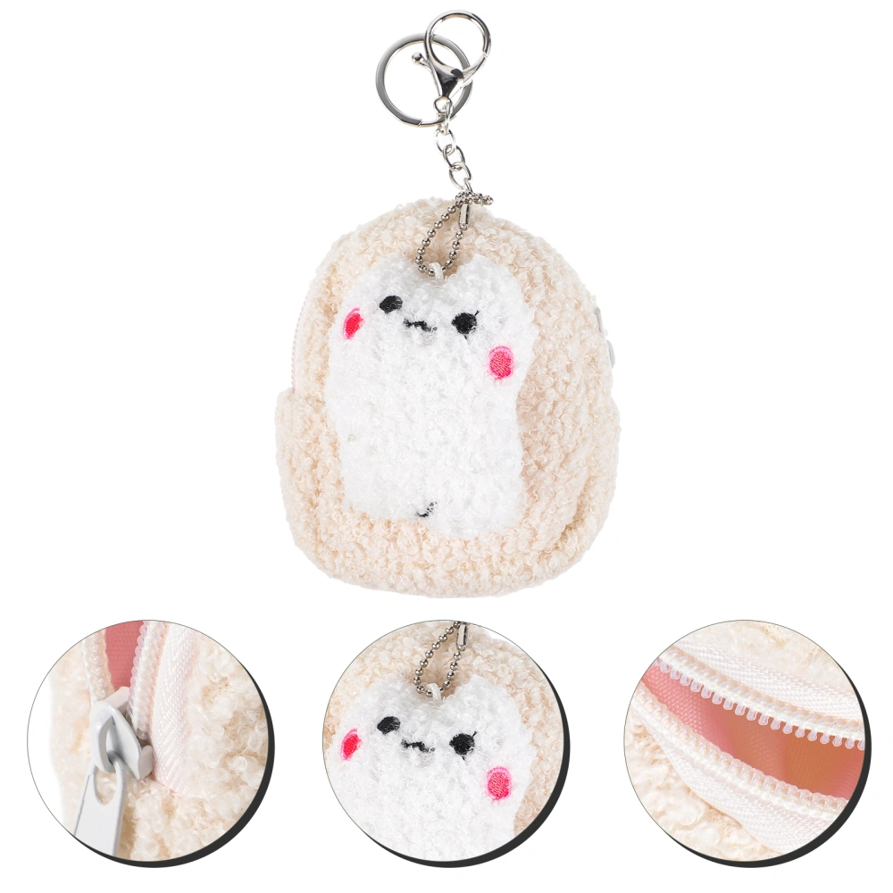 Plush Coin Purse Plush Cartoon Change Bag Coin Bag Zipper Purse Small Wallet