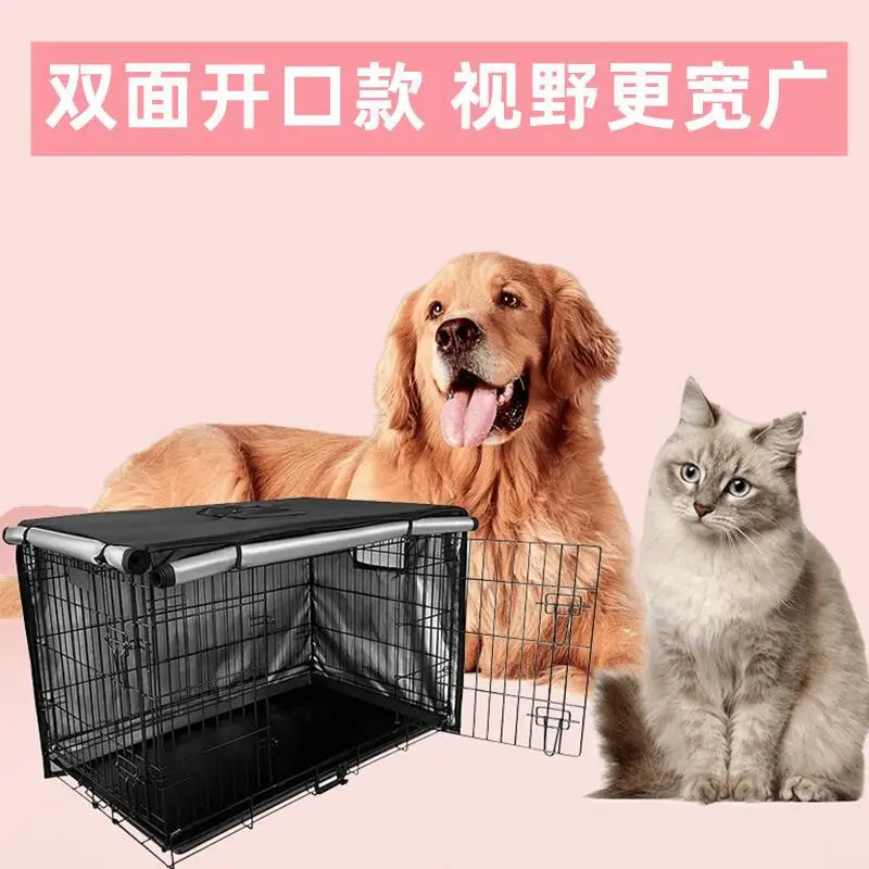 Oxford Cloth Cage Cover Rainproof Sun Proof Pet Cage Cover Pet Cage Protector for Outdoor