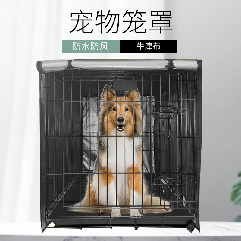 Oxford Cloth Cage Cover Rainproof Sun Proof Pet Cage Cover Pet Cage Protector for Outdoor