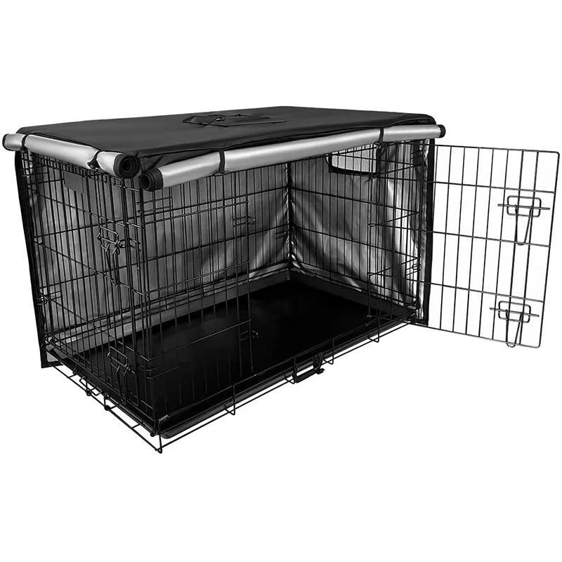 Oxford Cloth Cage Cover Rainproof Sun Proof Pet Cage Cover Pet Cage Protector for Outdoor