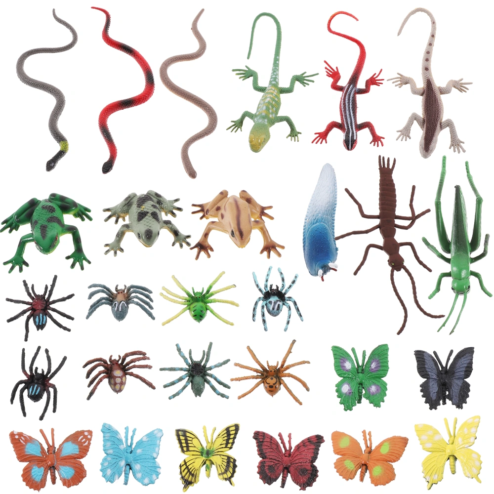 28pcs Insects Figurines Insect Themed Party Decors Halloween Goody Bag Filler