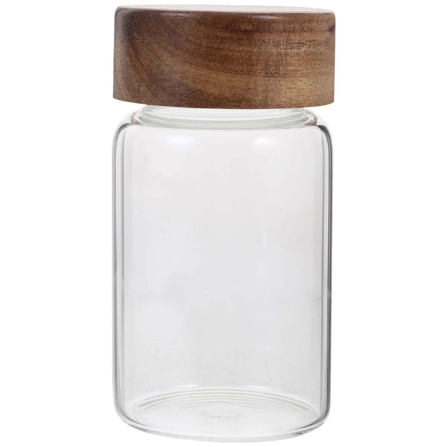 Glass Food Storage Jar Kitchen Food Storage Container Clear Glass Canister with Airtight Lid