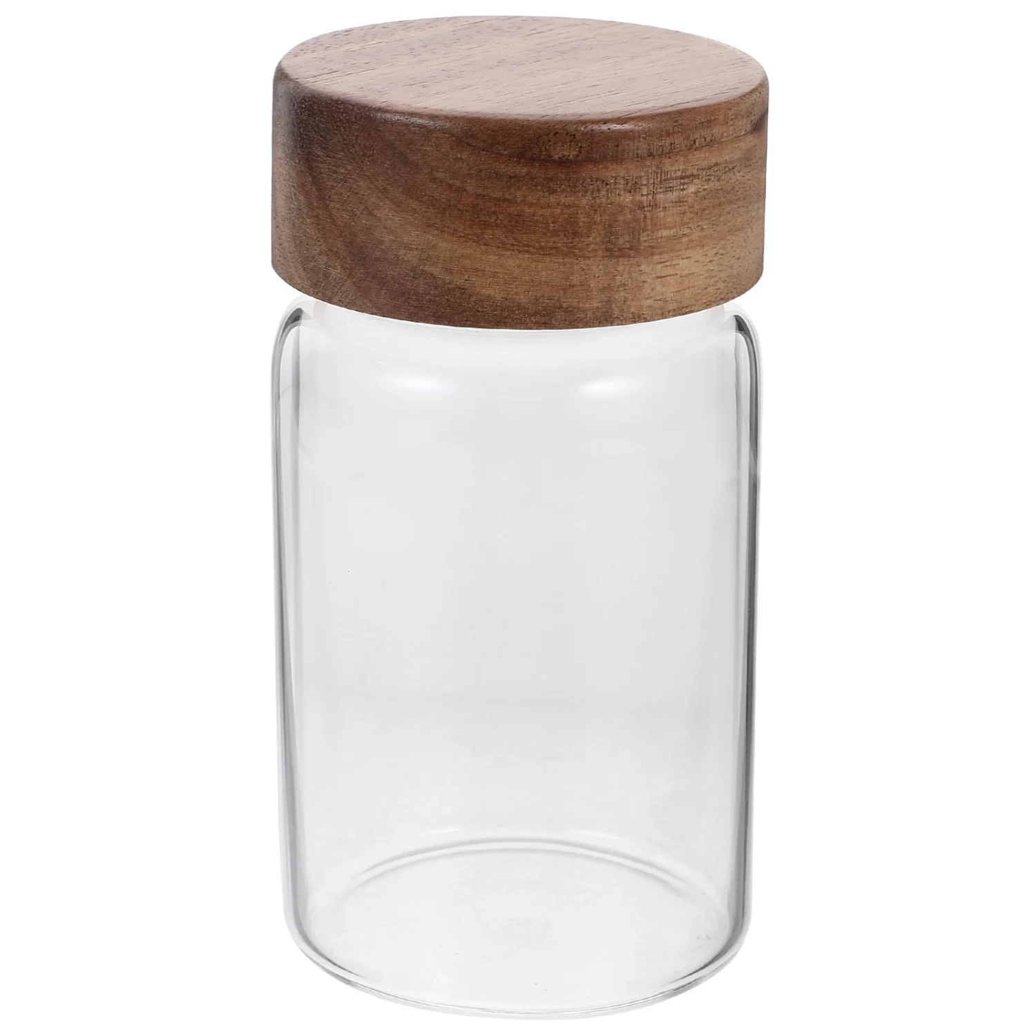 Glass Food Storage Jar Kitchen Food Storage Container Clear Glass Canister with Airtight Lid