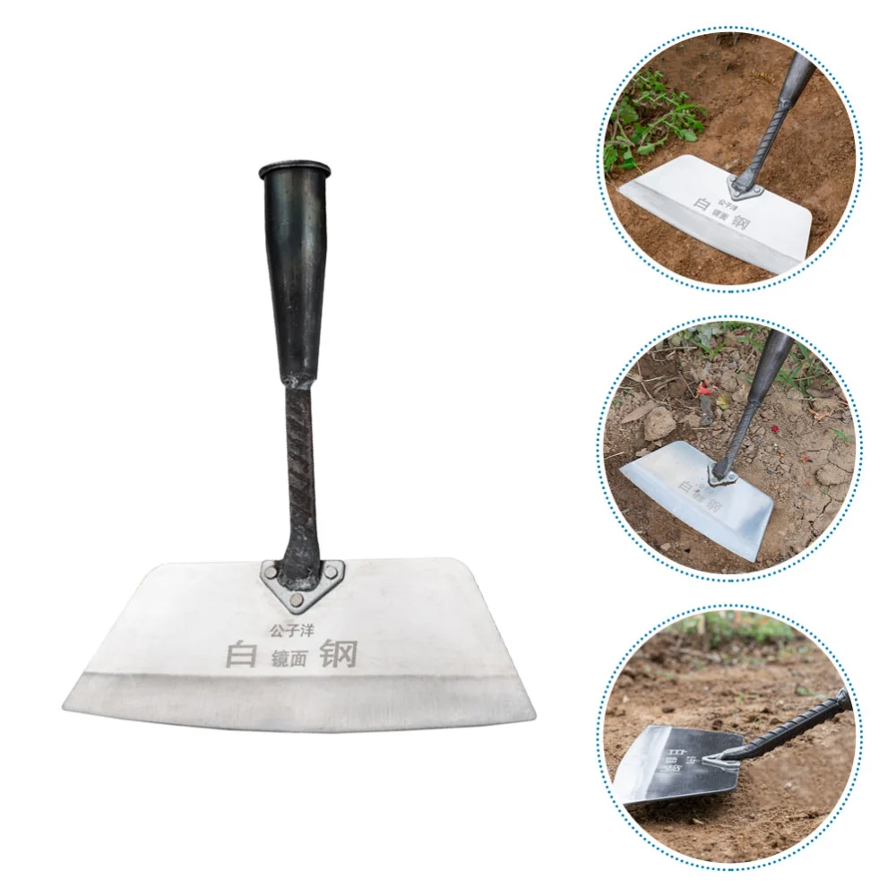 Hardened Shovel Garden Hand Shovel Weed Push Shovel Gardening Accessory for Weed Removal