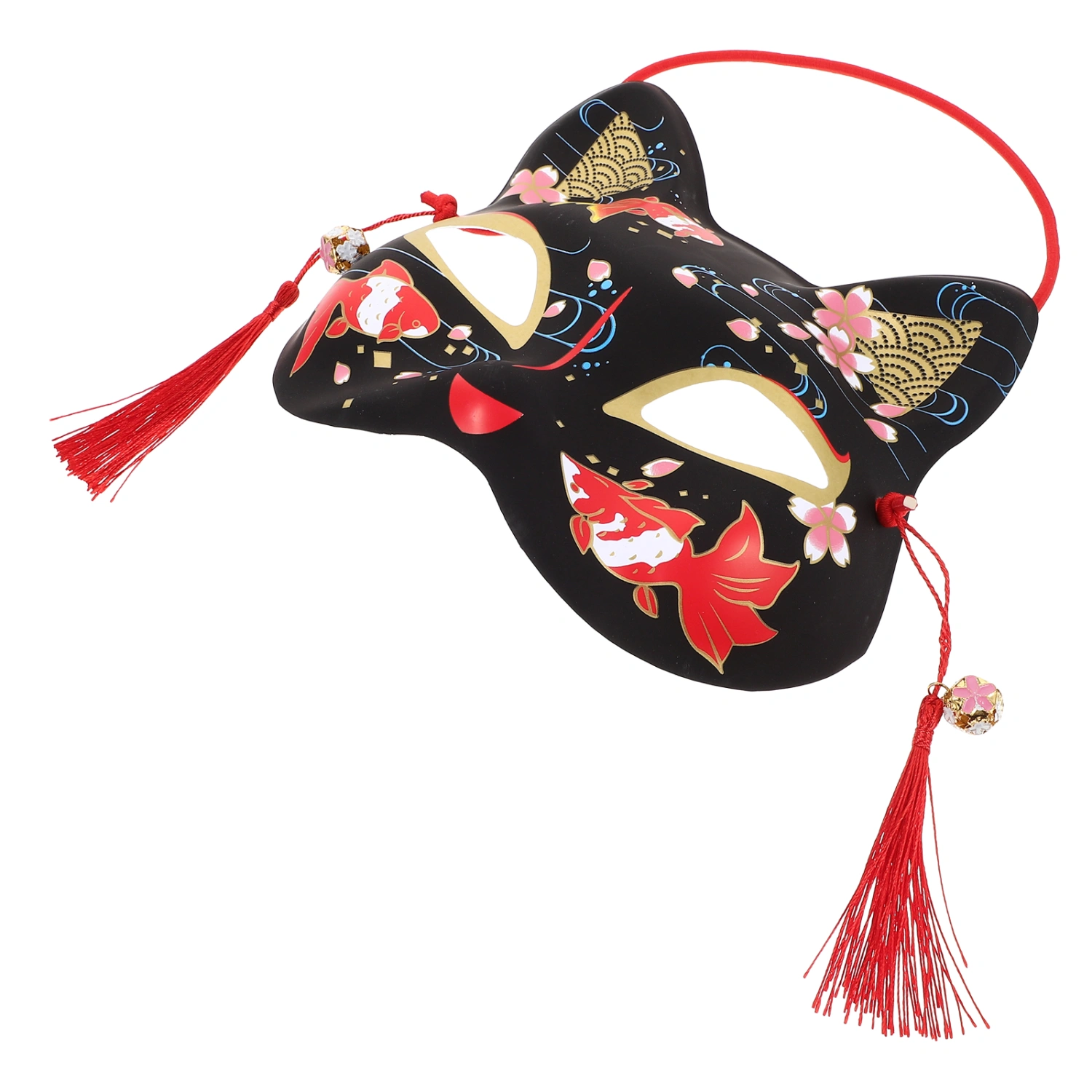 Japanese Style Half Face Cat Mask Decorative Cat Mask Cosplay Cat Mask for Party