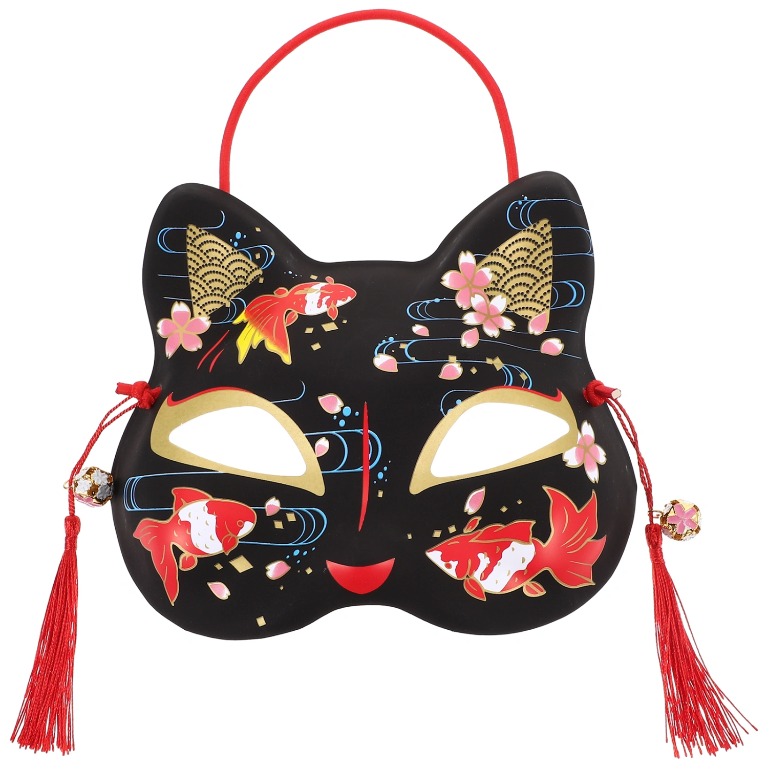 Japanese Style Half Face Cat Mask Decorative Cat Mask Cosplay Cat Mask for Party