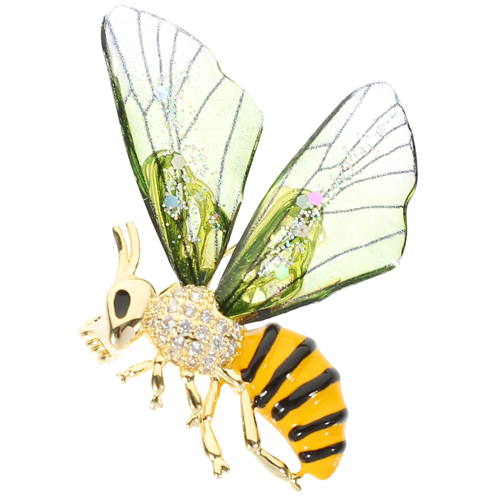 Bee Brooch Pin Bee Badge Insect Pin Jewelry Lapel Pin Clothes Collar Dress Scarf Bag Decoration