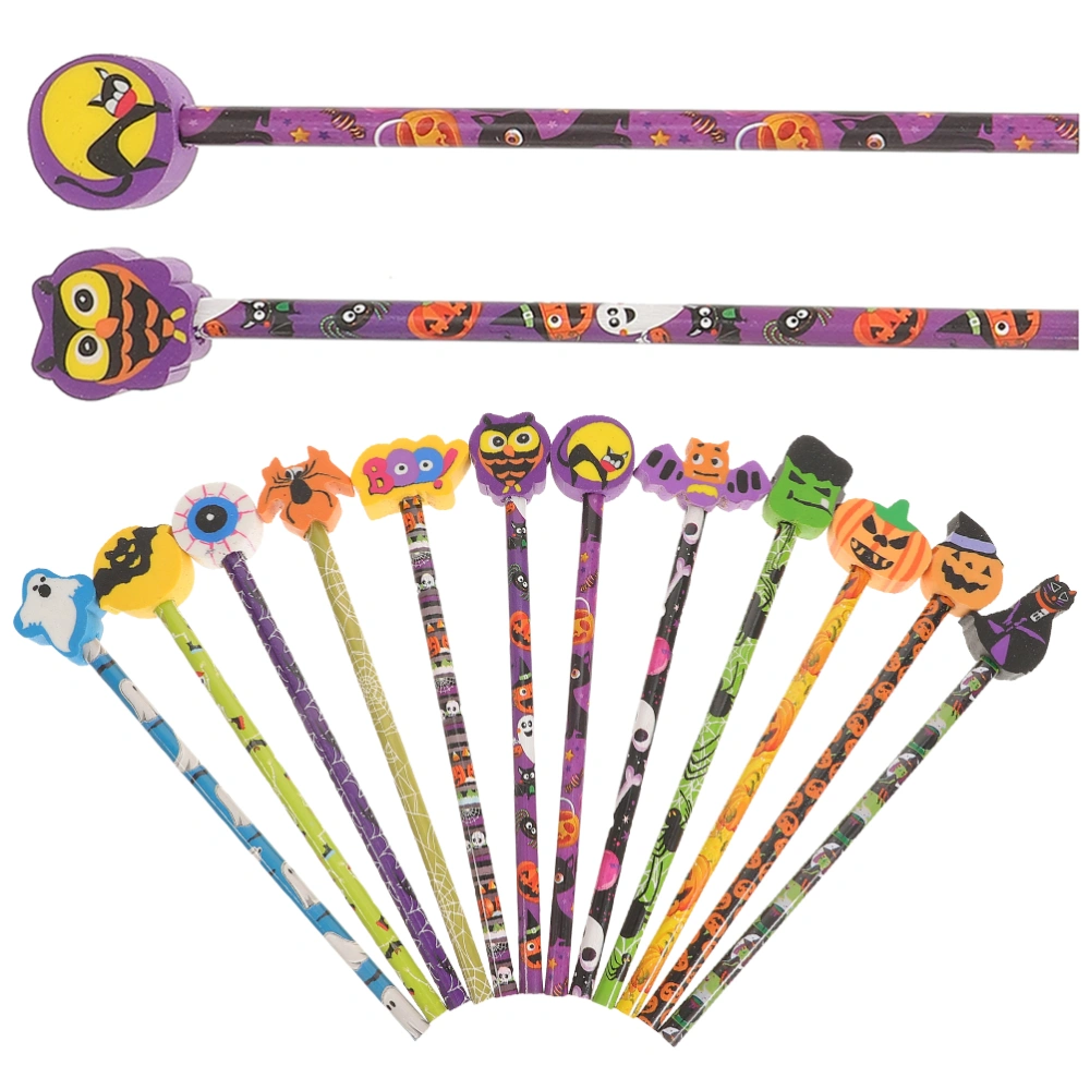 18Pcs Halloween Themed Pencils Pencils for Painting Writing Multi-use Pencils School Pencils Prize Gift