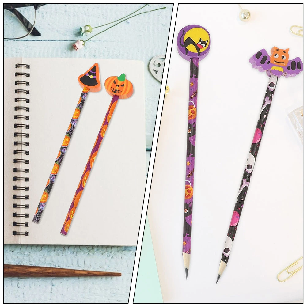 18Pcs Halloween Themed Pencils Pencils for Painting Writing Multi-use Pencils School Pencils Prize Gift
