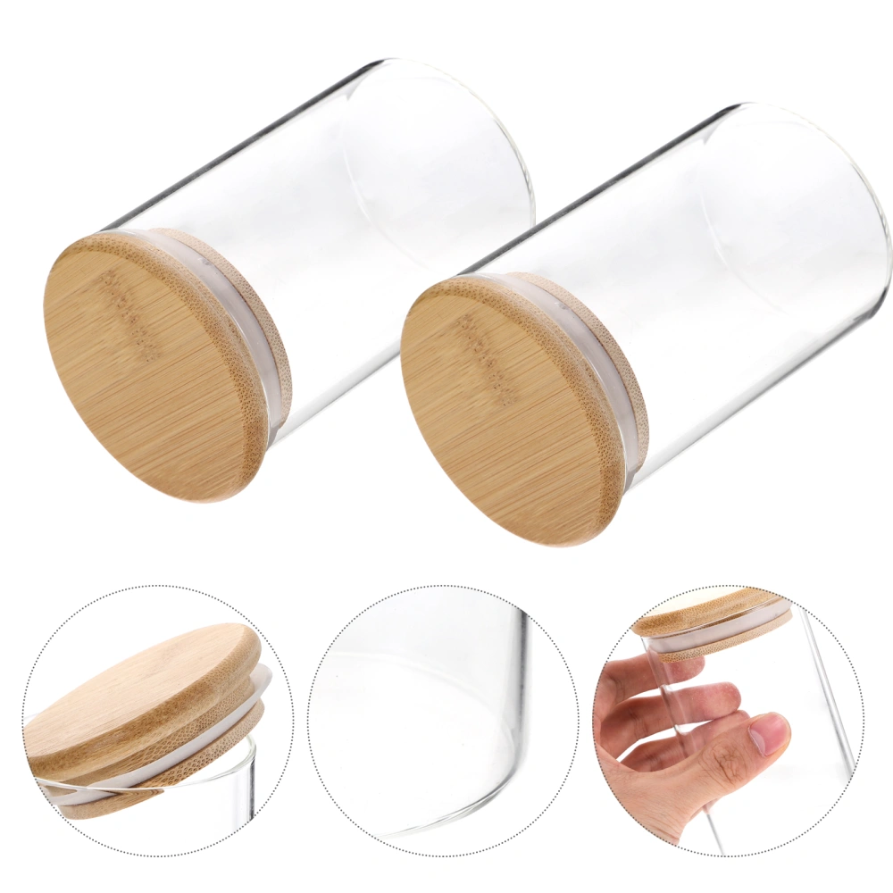 1 Set of Kitchen Glass Sealing Can Kitchen Storage Container Glass Sealed Can Home Supplies