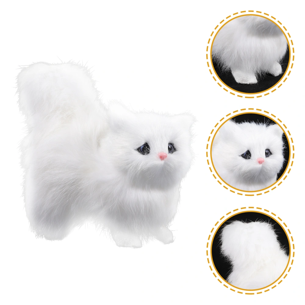 Household Decorative Simulation Cat Model Realistic Artificial Kitten Decoration Lovely Fake Cat Model