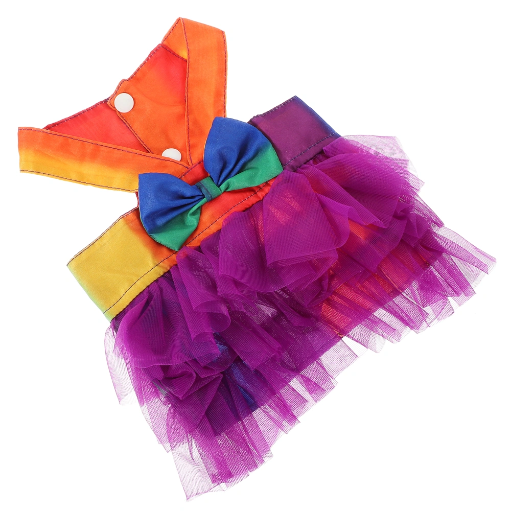 Adjustable Dog Dress Summer Sleeveless Puppy Dress Bowknot Puppy Cat Skirt