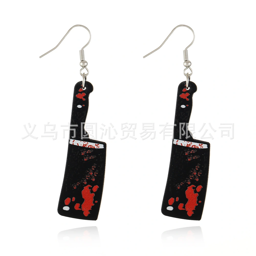 6 Pairs Horror Bloody Earrings Dangle Earrings Drop Earrings Halloween Costume Party Jewelry