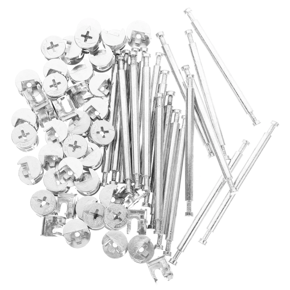 20 Sets Furniture Connecting Cam Fittings Kit Connectors Dowels Fittings for Cabinet