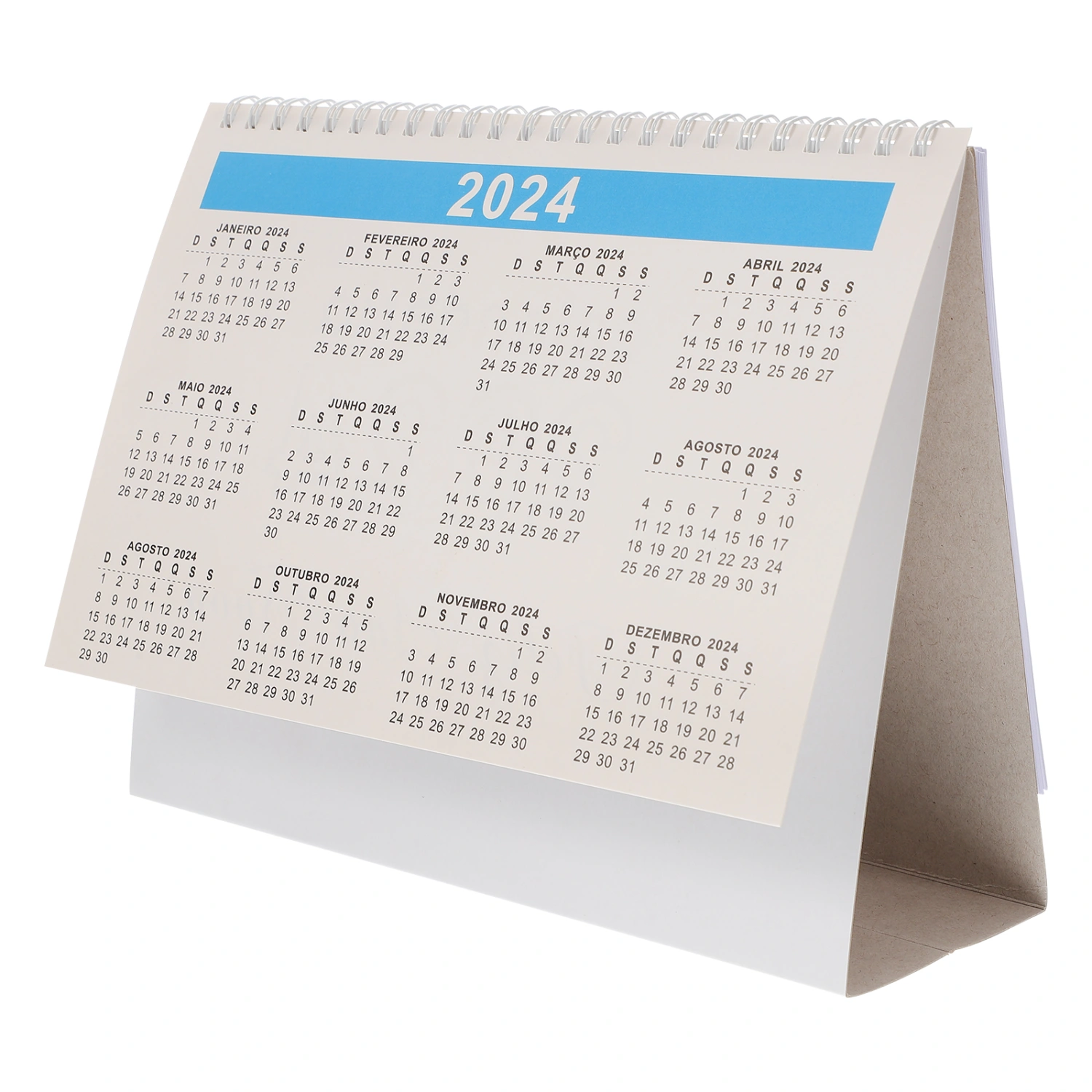 1 Book of Desk Calendar 2024 Table Calendar Decoration Ornament For Home Office School