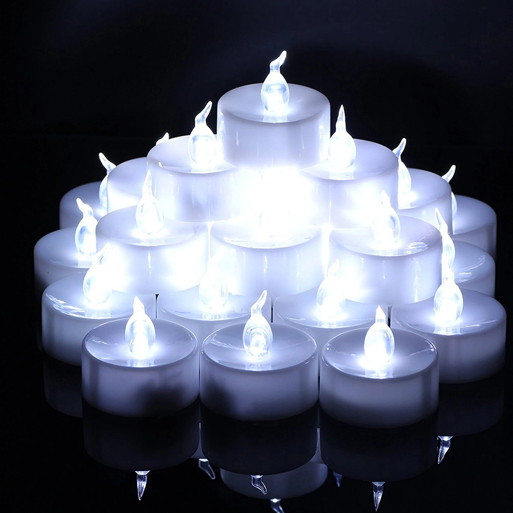 12pcs  Led Tealights Flameless Candles Lights Realistic Flickering Led Tea Lights Candles for Wedding