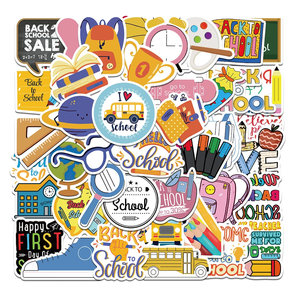 50pcs Welcome Stickers Back To Class Stickers Welcome Greeting Stickers for Students