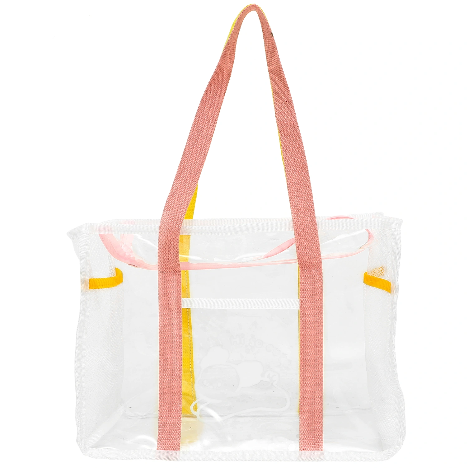 Beach Bag Outdoor Tote Bag Beach Transparent Bag Handheld Beach Bag Vacation Tote Beach Handbag