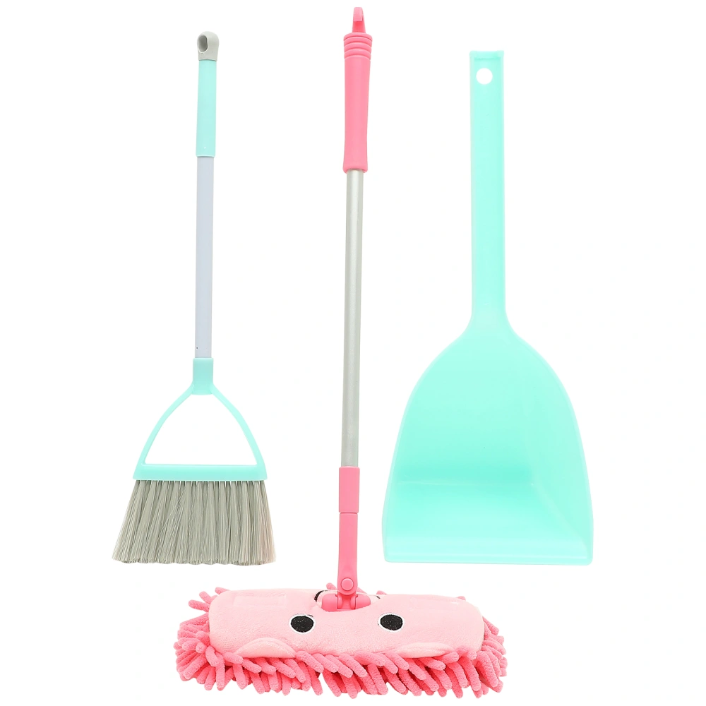 1 Set Mop Broom Dustpan Set Kids Broom with Dustpan Housekeeping Cleaning Tools for Kids