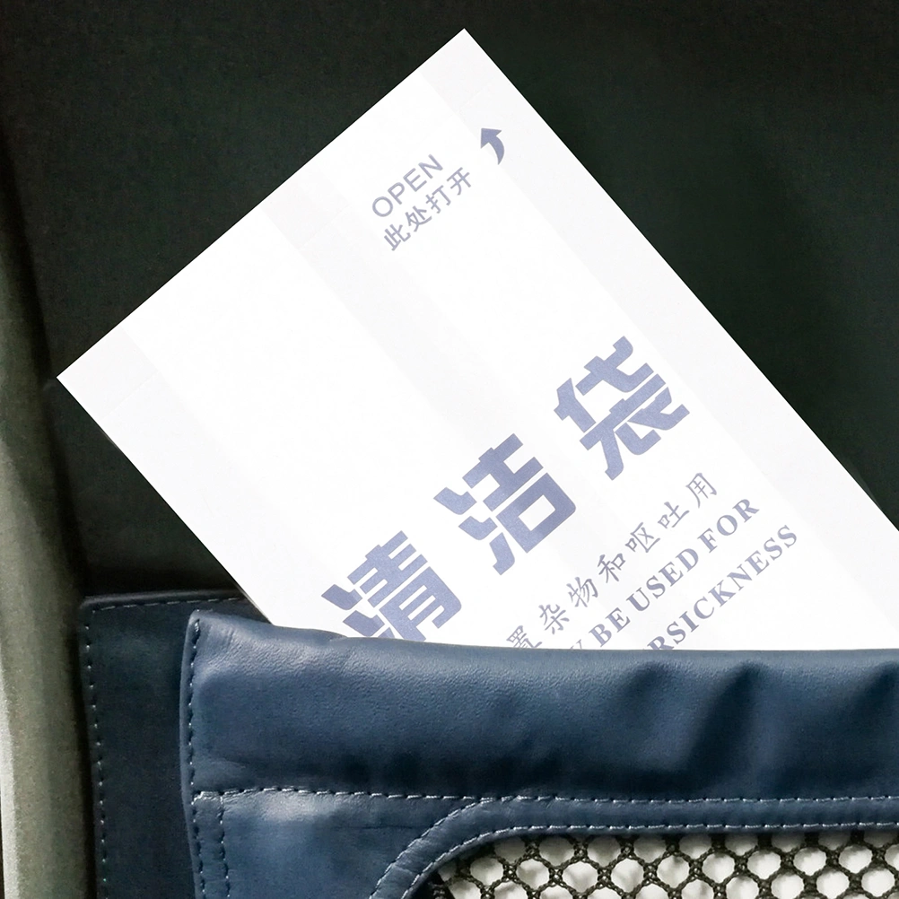 50Pcs Travel Emesis Bags Disposable Throw Up Bags Garbage Paper Bags Vomit Bags for Car
