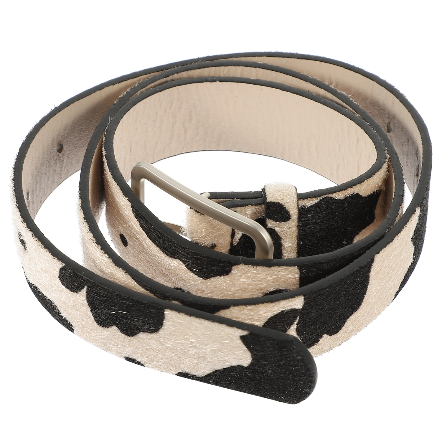 Cow Print Belt Adjustable Pants Belt Western Belt Women Animal Print Belt for Women