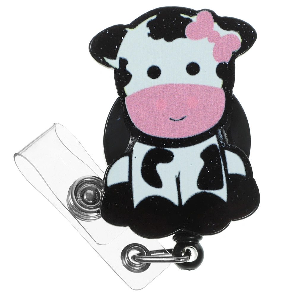 Badge Reel Retractable Badge Holder with Clip Cute Badge Clip Card Holders for Office Home