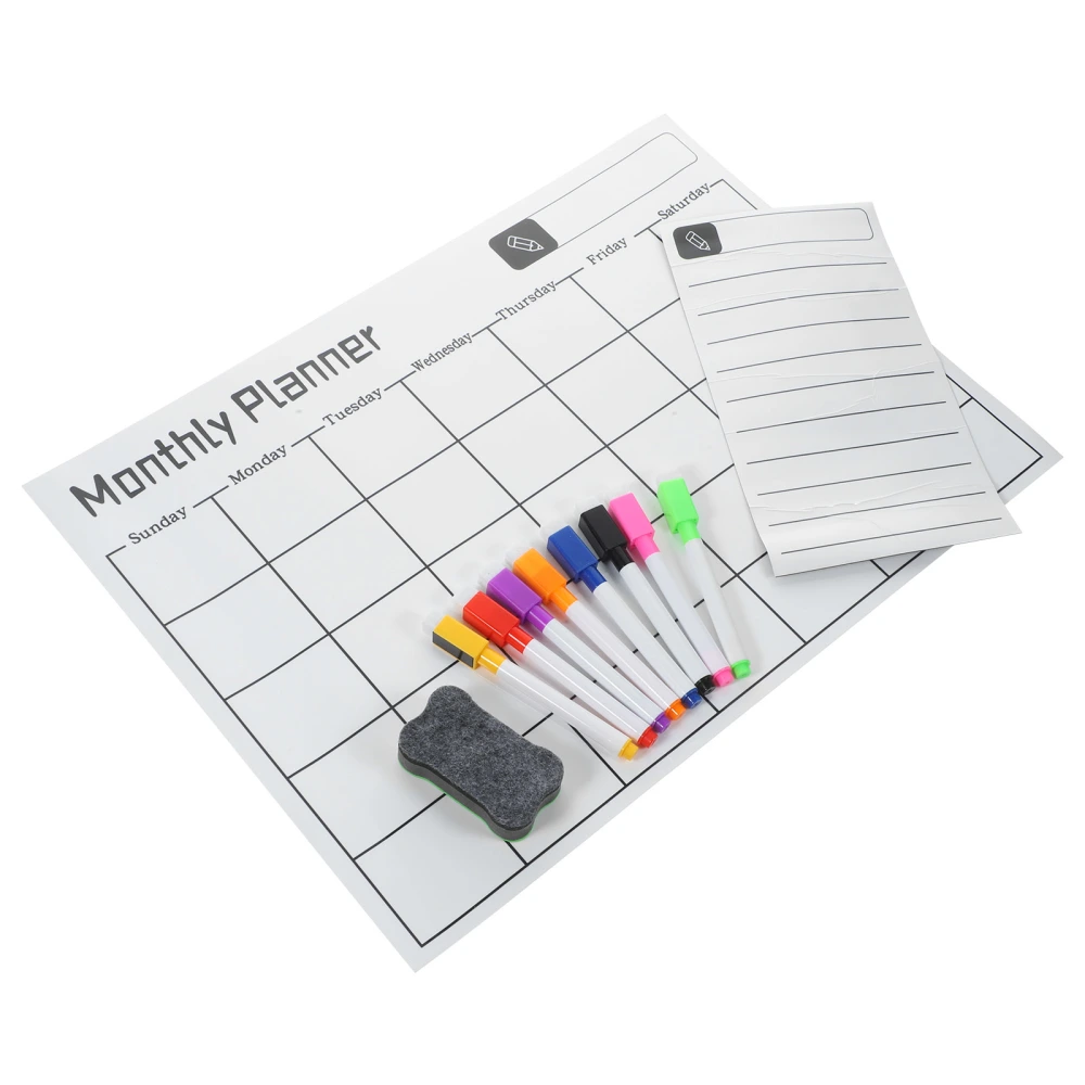 1 Set Dry Erase Board Freezer Dry Erase Board Refrigerator Magnetic Board Weekly Daily Planning Board