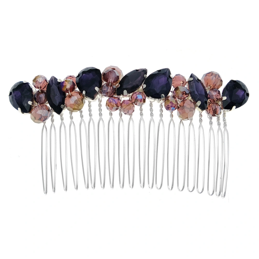 Bride Hair Comb Wedding Hair Piece Rhinestone Decorative Hair Comb for Bridesmaids Bridal Women