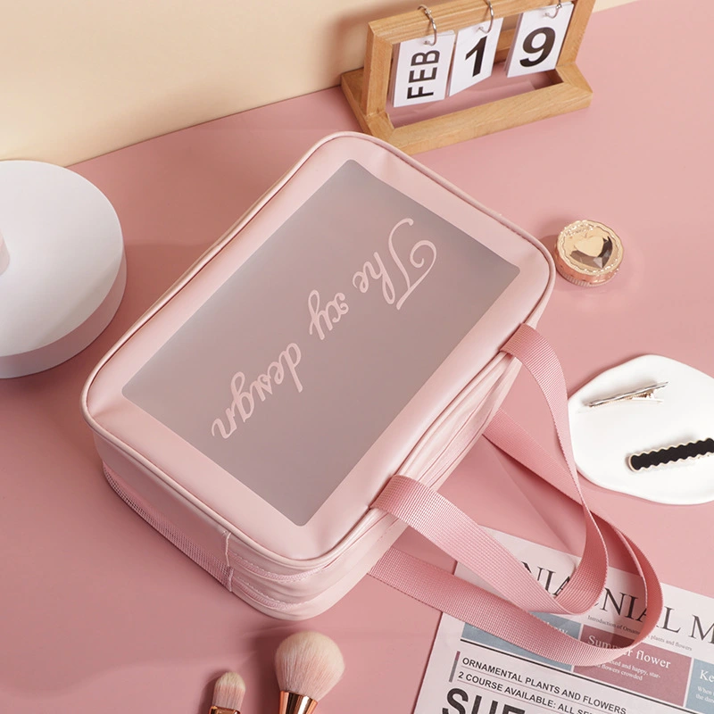 Travel Toiletry Bag Portable Cosmetic Bag Transparent Makeup Bag Clear Makeup Bag