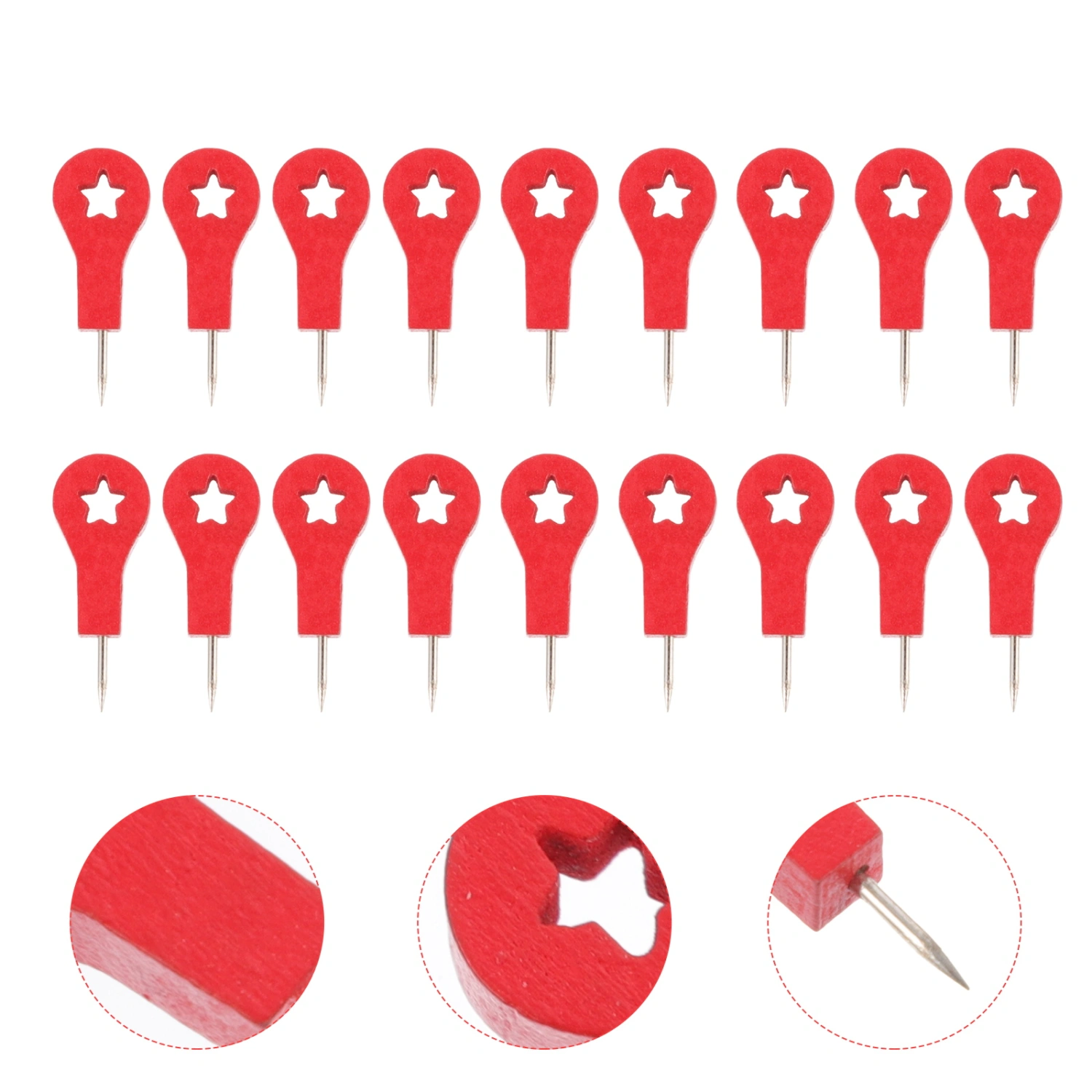 40Pcs Office Pushpins Multi-function Thumb Tacks Convenient Thumbtacks Map Accessory