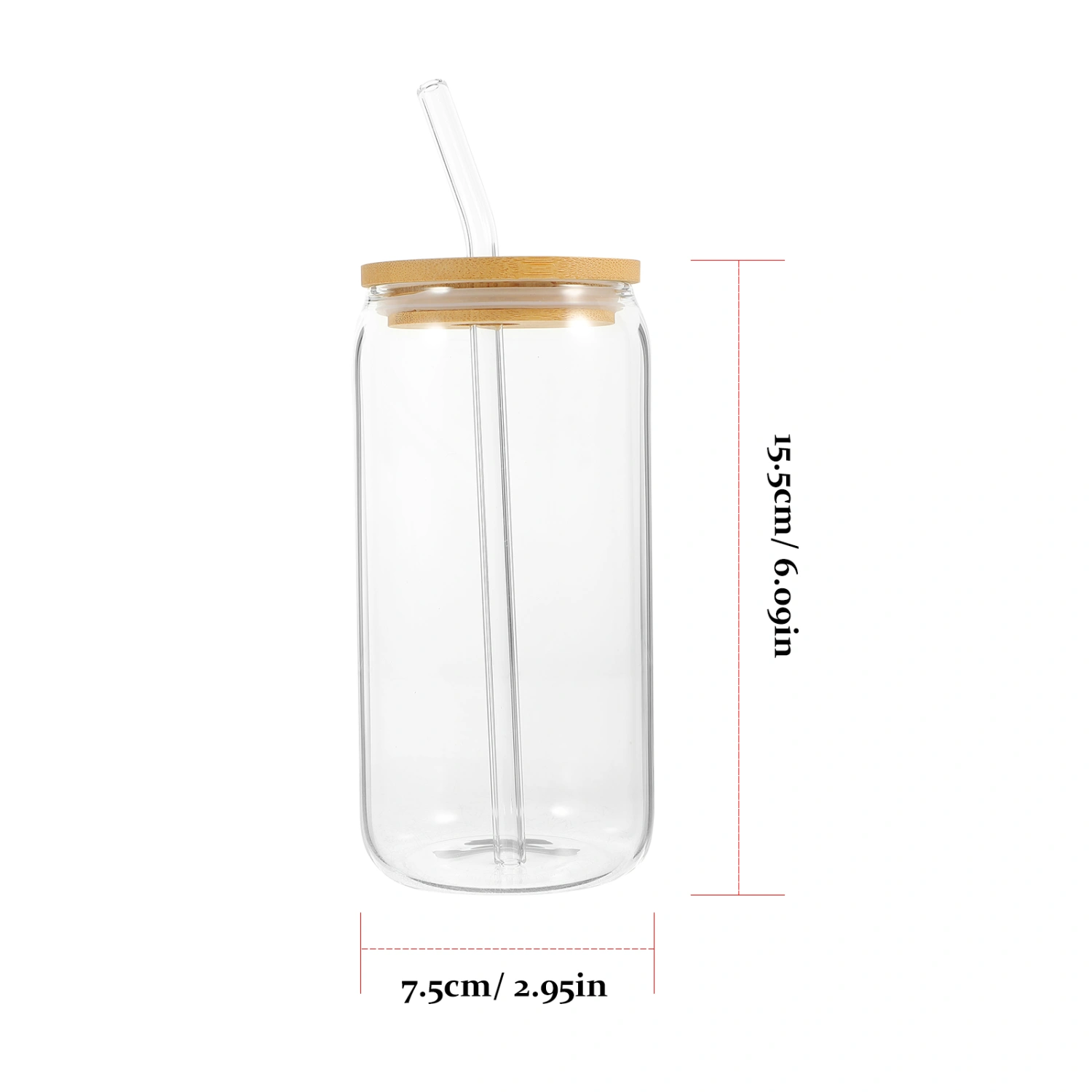 1 Set Beverage Glass Straw Cup Outdoor Drinking Cup Lidded Drinks Carrier