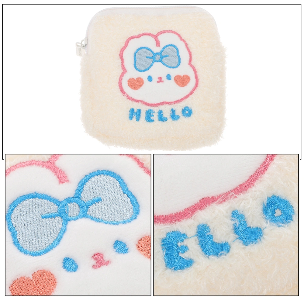 2Pcs Sanitary Napkin Bag Portable Coin Bags Small Bag Nursing Pad Bag Period Container