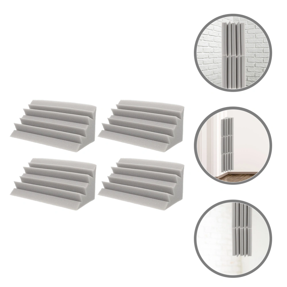 4pcs Low Frequency Sound Absorbing Panels Wall Sound Proof Bass Traps for KTV Theater Bar