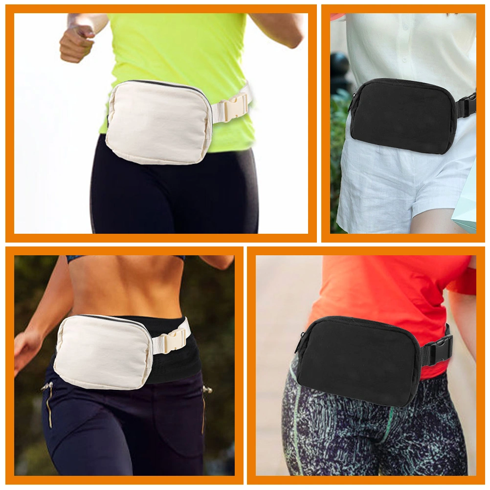 2Pcs Belt Bag with Adjustable Strap Waist Pouch Small Fanny Pack for Workout Travel Running
