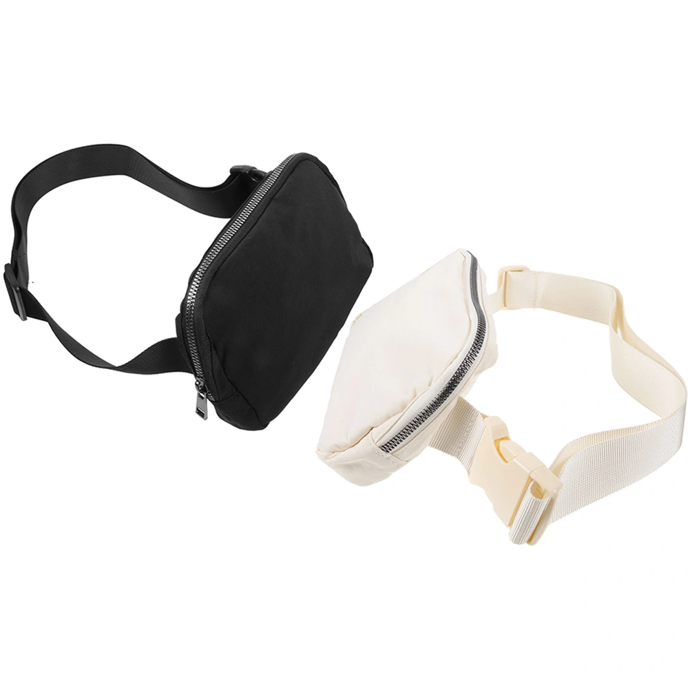 2Pcs Belt Bag with Adjustable Strap Waist Pouch Small Fanny Pack for Workout Travel Running