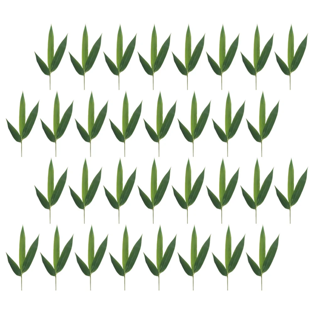 100pcs Sushi Bamboo Leaf Sushi Dish Decor Bamboo Leaves Sashimi Decor Mats