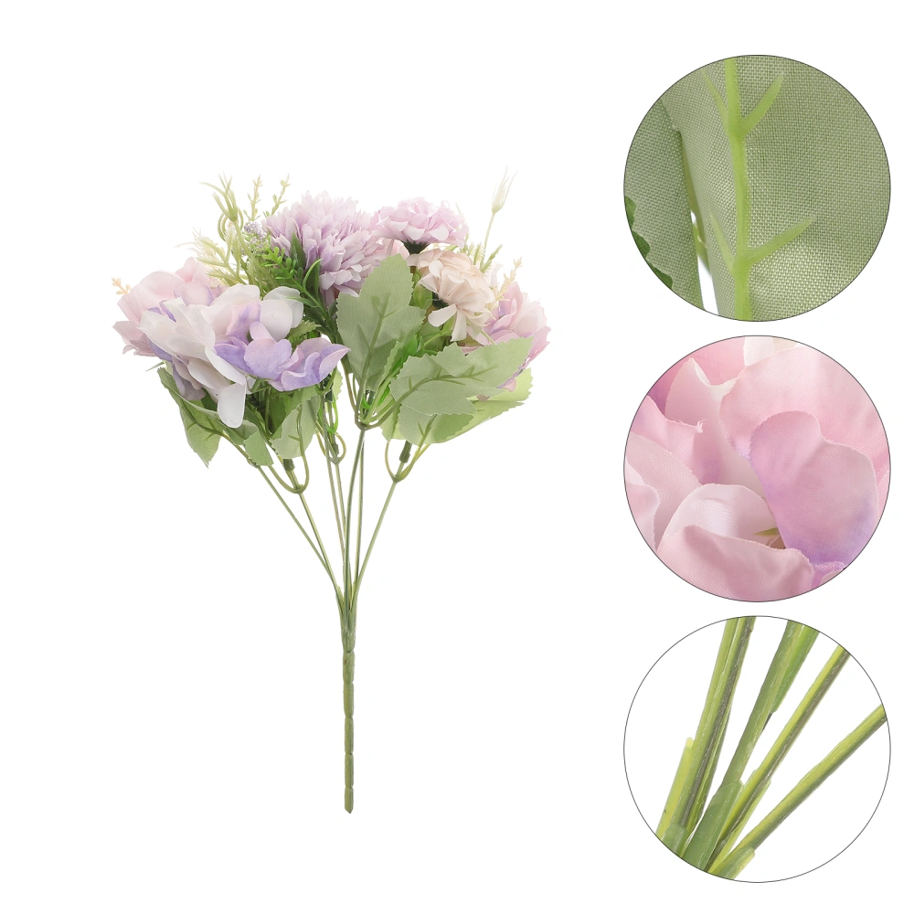 Artificial Flower Bouquet Peony Flower Bouquet Simulated Peony Bunch Faux Peony Ornament