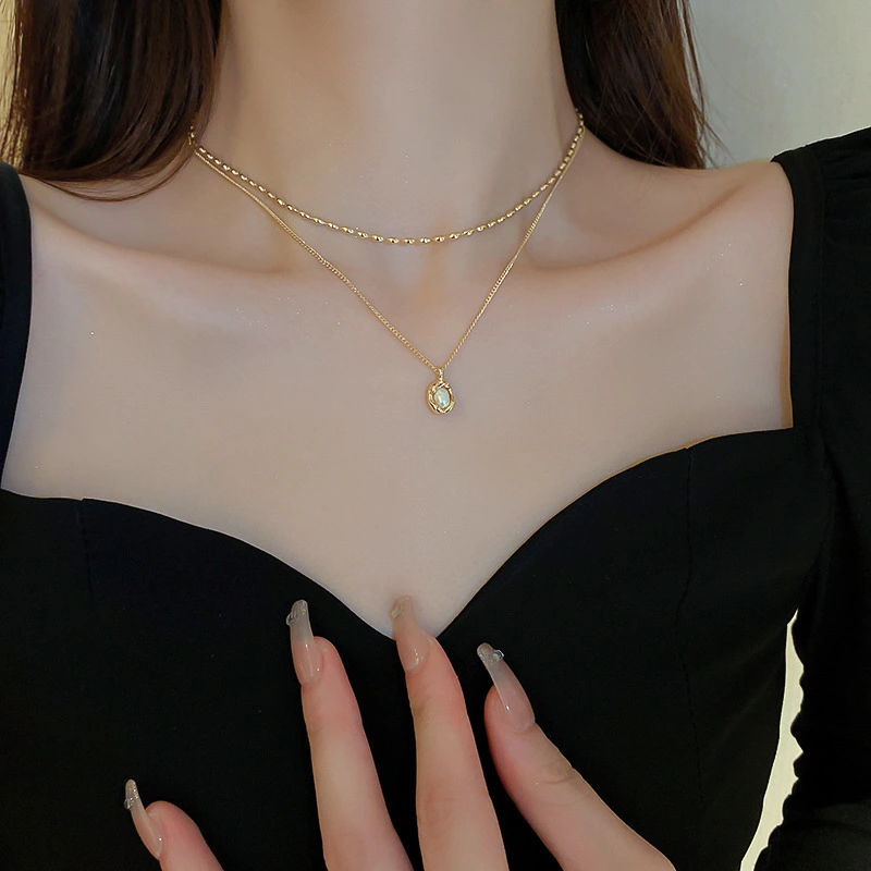 European-style Simple Pearl Double-layer Necklace