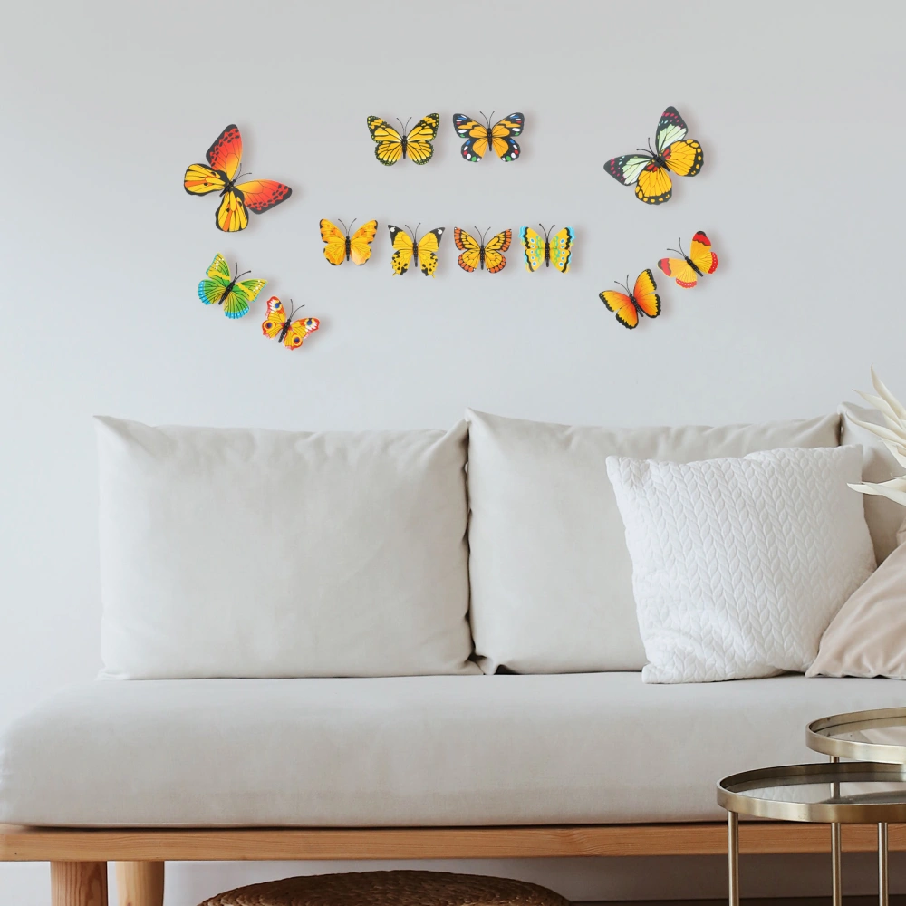 24 pcs Butterfly Wall Sticker DIY Butterfly Wall Decor 3D Butterfly Stickers Bedroom Butterfly Decor