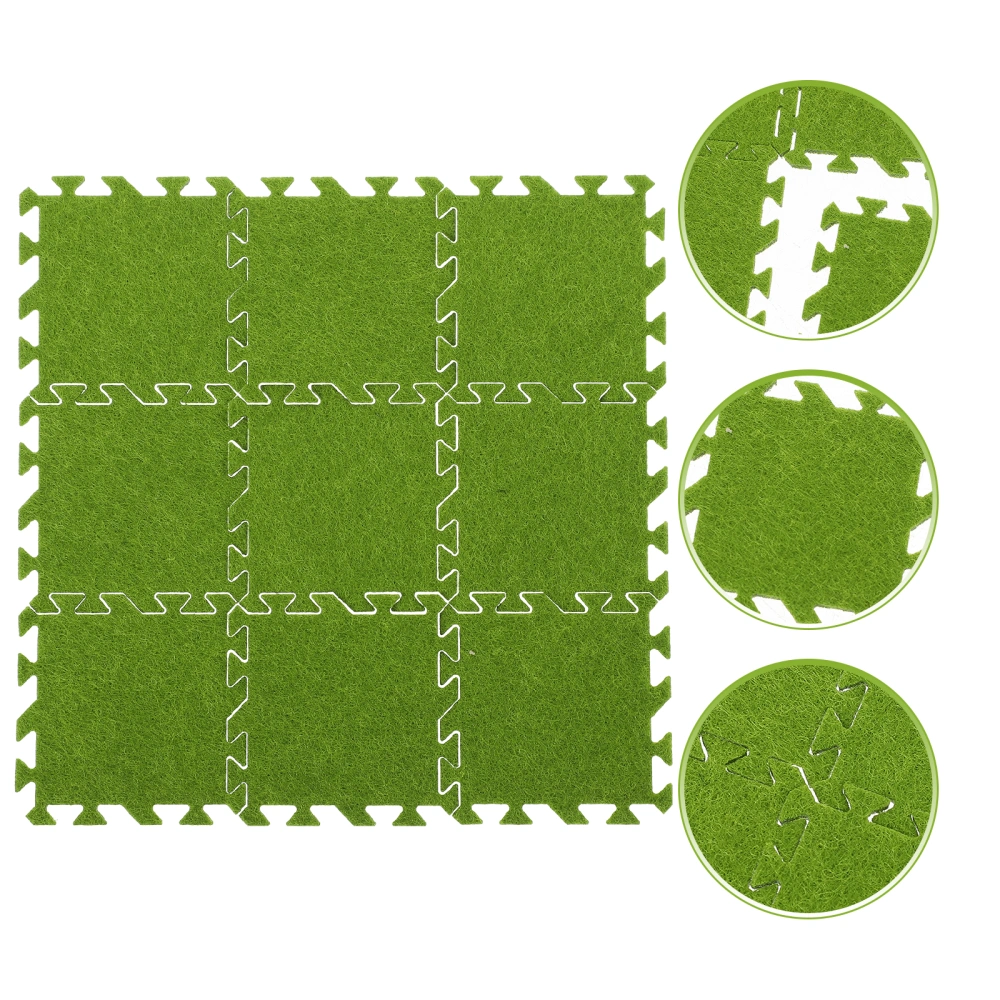 36pcs Miniature Ground Mats Decor Mini House Floor Mats Miniature Puzzle Mats Decorations