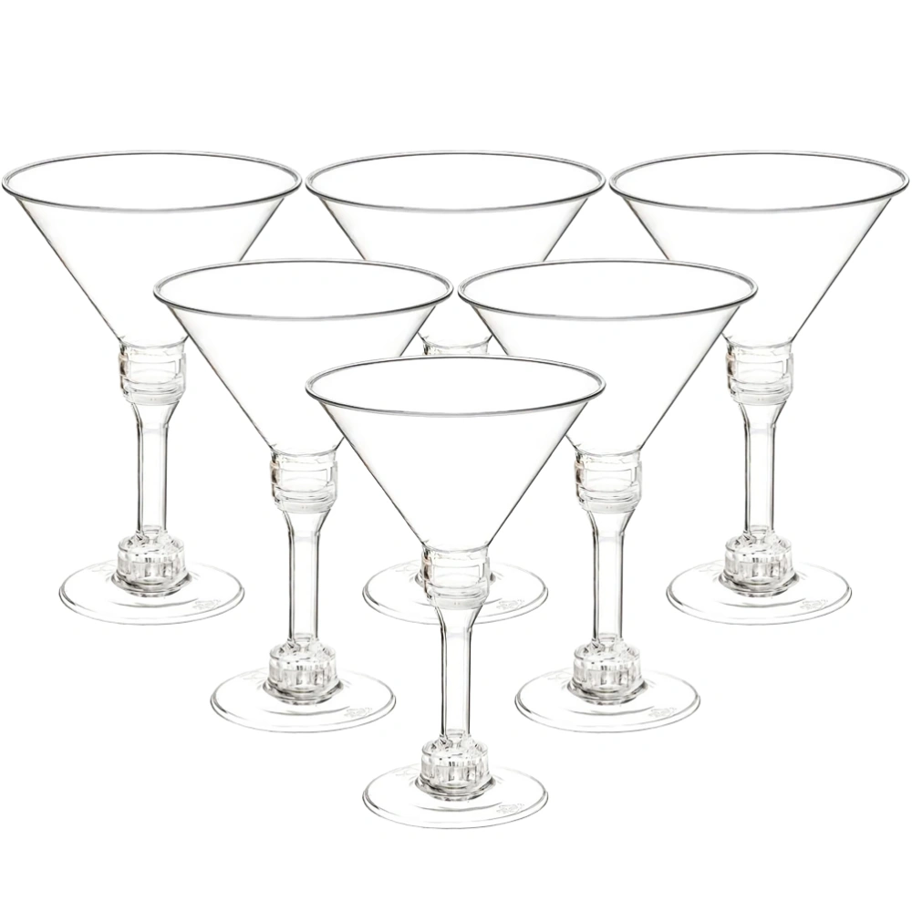 10pcs Transparent Wine Cup Martini Cup Plastic Clear Martini Cup Martini Containers