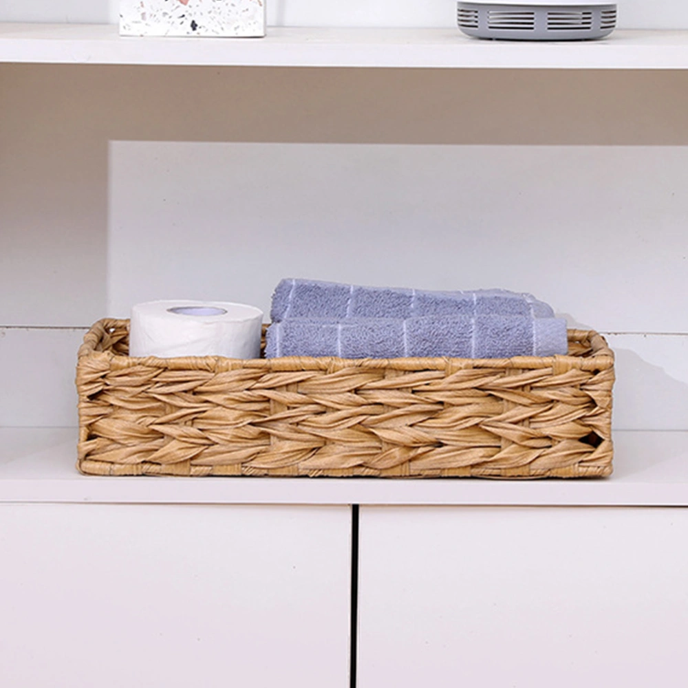 2pcs Woven Storage Basket Storage Organizer Basket Toilet Paper Basket Basket Bin for Bathroom Kitchen