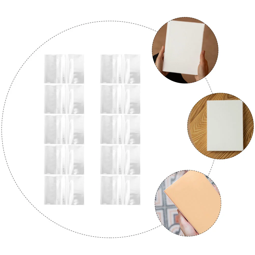 10pcs Book Cover Soft Cover Books Protective Covers 16K Clear Book Protectors