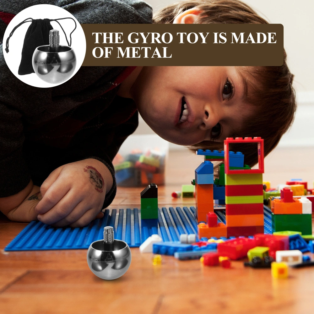 Gyro Metal Toy Child Educational Toy Automatic Flipping Toy Fun Gift for Kids