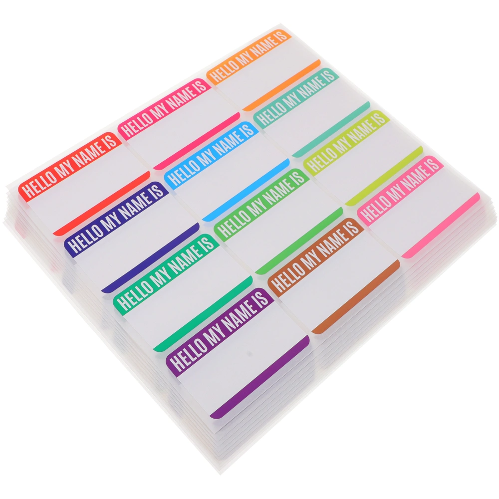 10 Sheets of Name Labels Adhesive Name Stickers Baby Name Labels Stickers for School