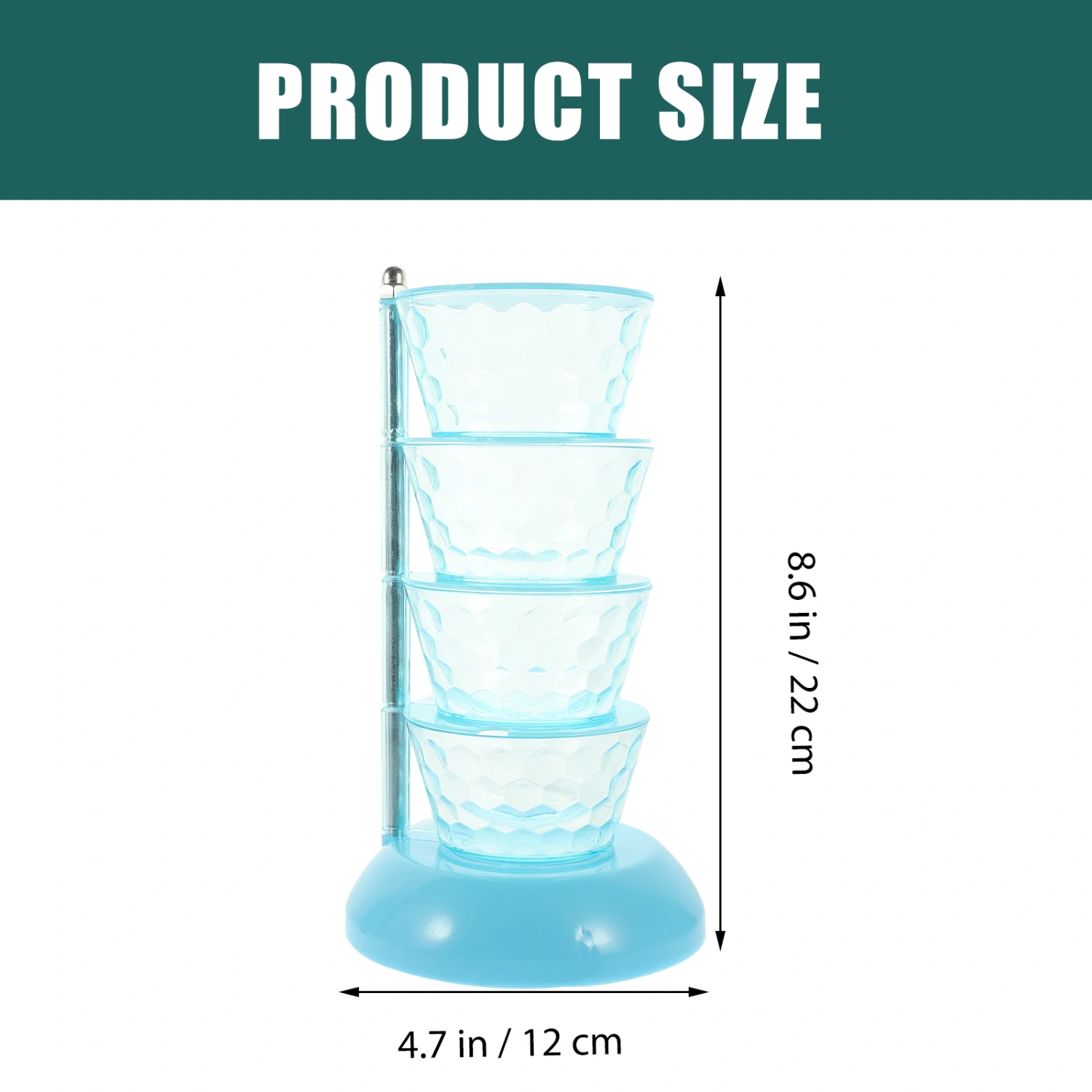 Countertop Rotating Spice Holder Multi-layer Transparent Seasoning Stand Freestanding Spice Rack