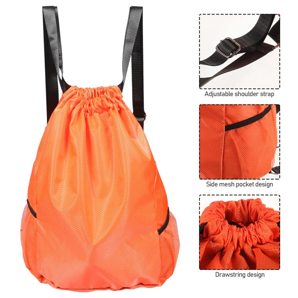 Travel Drawstring Bag Storage Bag Large Capacity Drawstring Shoulder Pouch Beach Pouch