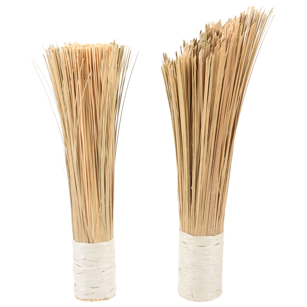 2pcs  Cookware Washing Brushes Bamboo Cleaning Brushes Kitchen Cleaning Brushes Accessory