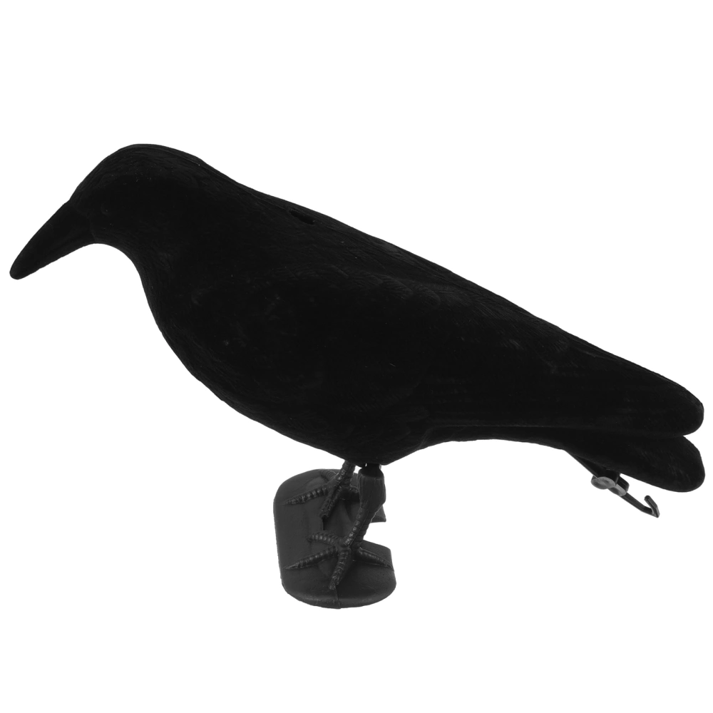 Garden Crow Statue Fake Crow Model Bird Scare Ornament Plastic Crow Prop Crow Adornment